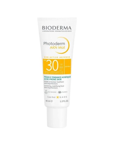 BIODERMA  Photoderm Akn Mat SPF 30+ Pieles Grasas y Acneicas 40 ml