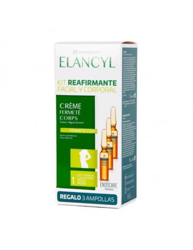 Elancyl Pack Crema Reafirmante 200 ml + 3 Ampollas ENDOCARE Tensage