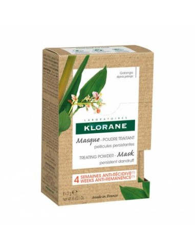 Klorane Tratamiento Mascarilla en Polvo con Galangal, 24g