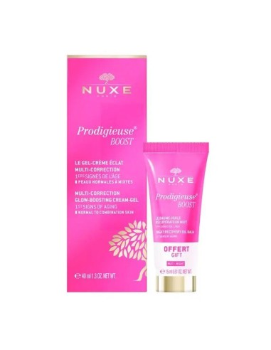 Nuxe Prodigieuse® Boost Gel-Crema 40Ml + Bálsamo Renovador Noche 15Ml De Regalo