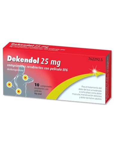 Dekendol  Efg 25 Mg, 10 comprimidos recubiertos