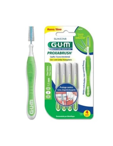 GUM CEPILLO INTERDENTAL PROXABRUSH 1.1MM 4 UNIDADES