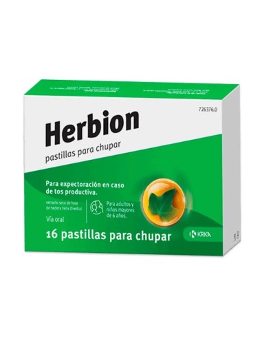 Herbion Pastillas Para Chupar, 16 Pastillas