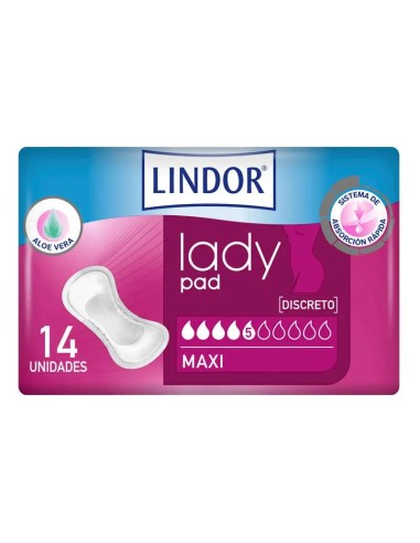 Lindor Lady Pad Maxi 5 Drops