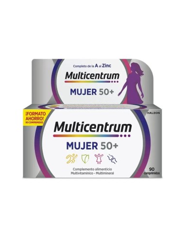 Multicentrum Mujer 50+ Multivitamínico, 90 Comprimidos