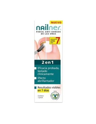 Nailner Pincel 2 En 1 5 Ml