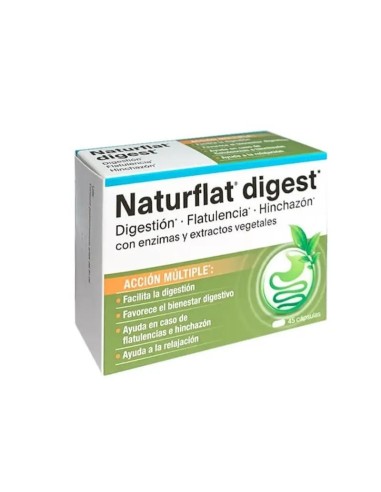 Naturflat Digestivo Complemento Alimenticio, 45 capsulas