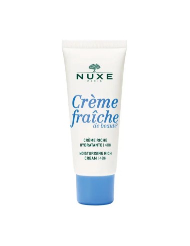 Nuxe Crème Fraîche de Beauté Crema Rica Hidratante 48H Formato Viaje, 30 ml