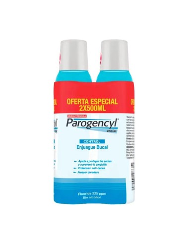 Parogencyl Control Colutorio, 2x500 ml