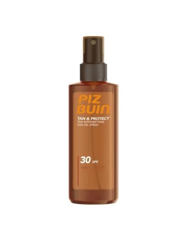 PIZ BUIN Tan & Protect Protector Solar En Spray Acelerador Del Bronceado SPF 30 Protección Alta, 150 ml