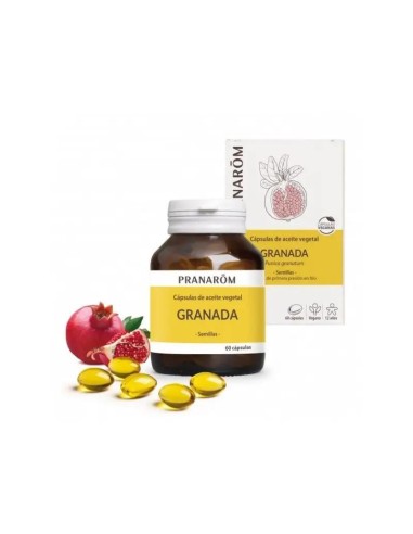 Pranarom Aceite Granada Capsulas, 60 cápsulas