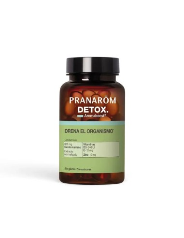 Pranarôm Aromaboost Detox Eliminación De Toxinas, 60 capsulas