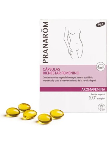Pranarom Aromafemina Bienestar Femenino BIO, 30 cápsulas