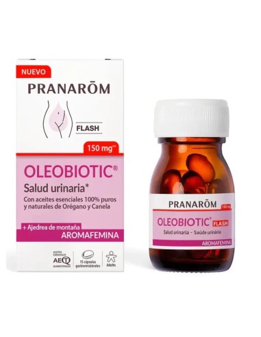 Pranarom Aromafemina Oleobiotic Salud Urinaria, 15 capsulas