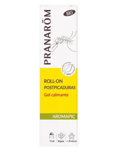 Pranarom Aromapic Roll-On Gel Calmante Postpicaduras BIO, 15 ml