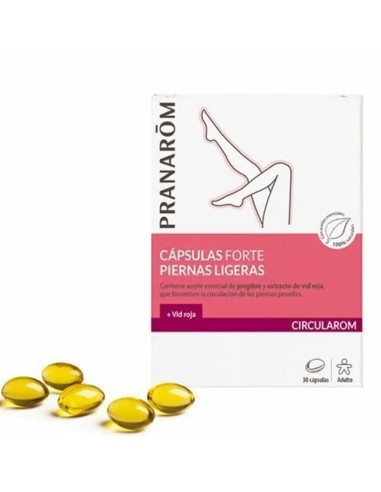 Pranarom Circularom Forte Piernas Ligeras 30 Cápsulas
