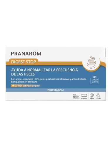Pranarom Digest Stop Vegano,  20 Cápsulas