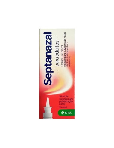 Septanasal 1 Mg/Ml + 50 Mg/Ml Solución para pulverización Nasal, 10 ml