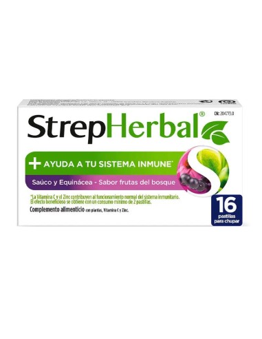 Strepherbal Sauco & Echinacea X16