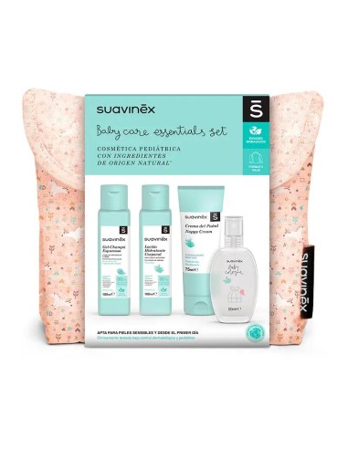 Suavinex Neceser Tela Viaje, Color Rosa