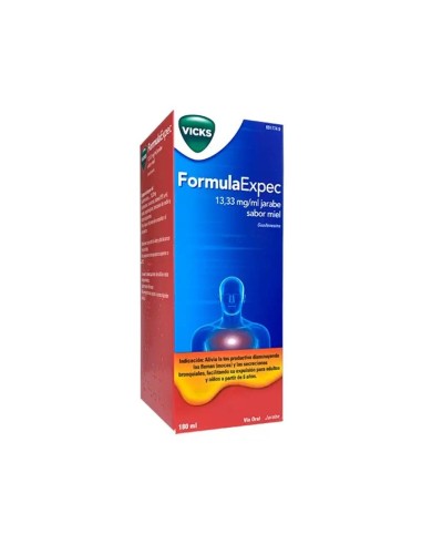 Vicks Formulaexpec 13,33 Mg/Ml Jarabe Sabor Miel, 180 ml