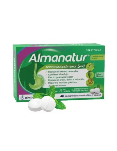 Almanatur Menta, 40 Comprimidos