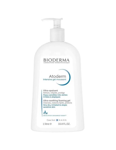 BIODERMA  Atoderm Intensive Gel Moussant Piel Seca 1 Litro