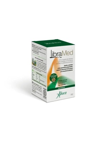 Aboca Libramed Comprimidos Indicado Para Control De Peso, Circunferencia Abdominal, Absorción De Grasas, 84 comprimidos