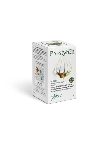 Aboca Prostyron Advanced Bienestar De La Próstata, Vías Urinarias, Con Xanurin, Serenoa, Té Verde, 60 capsulas