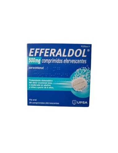 Efferalgan Alivio del Dolor 20 Comprimidos Efervescentes