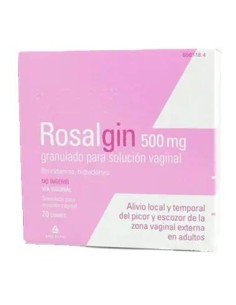 Rosalgin 500 mg Solución Vaginal 20 sobres Granulados 2