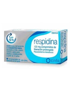 Respidina 120 mg Liberación Prolongada, 14 Comprimidos 2