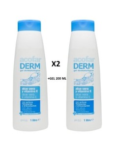 ACOFARDERM PACK GEL ALOE 2X1L +GEL 200ML