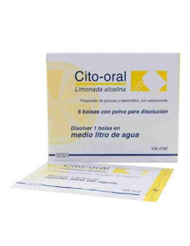 CITO ORAL LIMONADA ALCALINA 5 BOLSAS