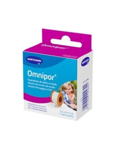 ESPARADRAPO OMNIPOR PAPEL 5 M X 2,5 CM