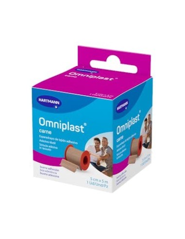 ESPARADRAPO OMNIPLAST CARNE 5 M X 5 CM
