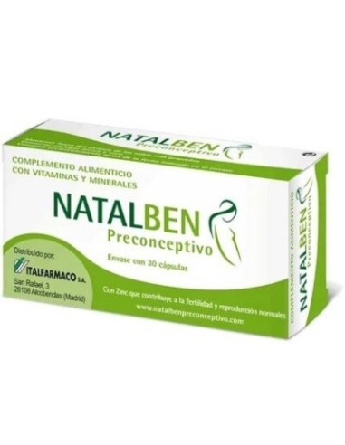 NATALBEN PRECONCEPTIVO 30 CAPSULAS