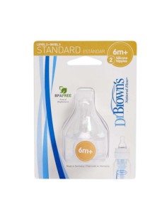 DR BROWN'S TETINA ESTANDAR +6MESES 3N 2U