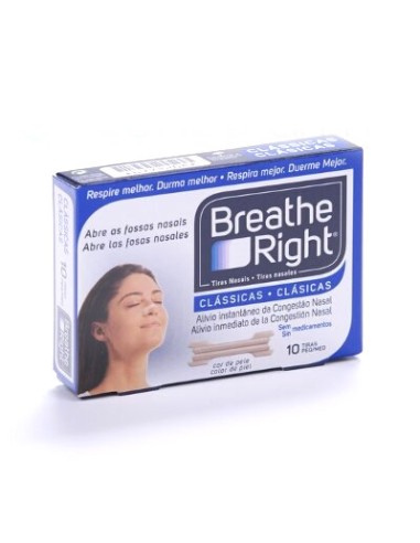TIRA NASAL BREATHE RIGHT PEQUEÑA 10 U