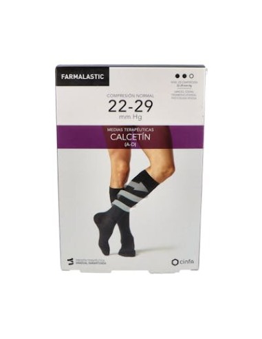 CALCETIN FARMALASTIC NORMAL AZUL T/GDE