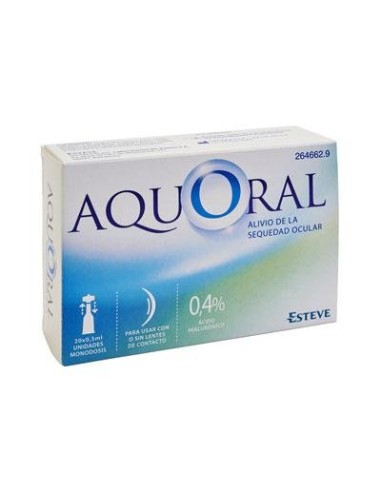 AQUORAL GOTAS OFTALMICAS HIALU 0,5ML 20U