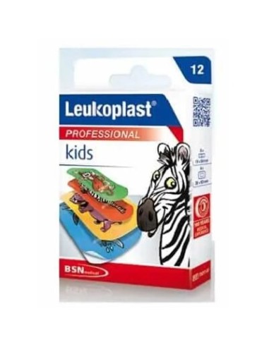 LEUKOPLAST KIDS ZOO SURTIDO 12 UNDS