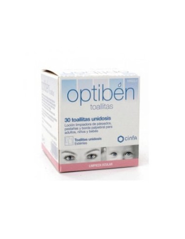 OPTIBEN 30 TOALLITAS LIMPIADORAS