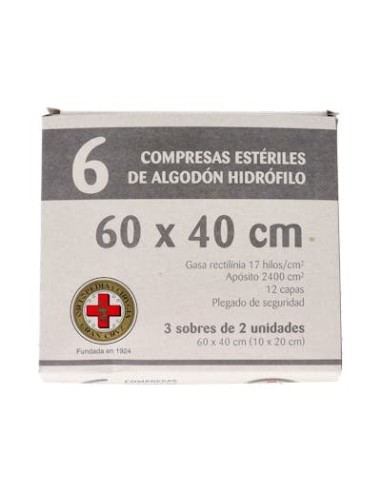 GASA ESTERIL ALGOD GRAN CRUZ 17 HILOS 6U