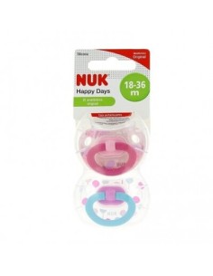 CHUP NUK T-3 DIA SURTIDO SILIC 2 UDes