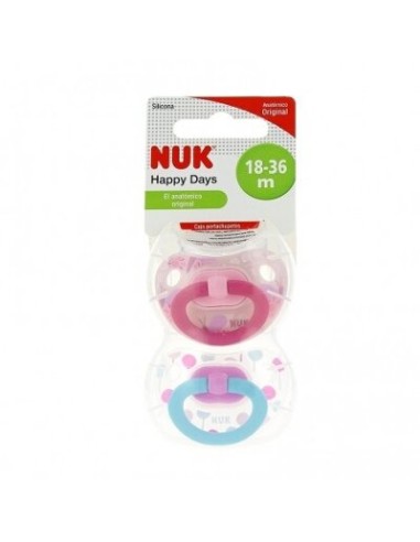 CHUP NUK T-3 DIA SURTIDO SILIC 2 UDes