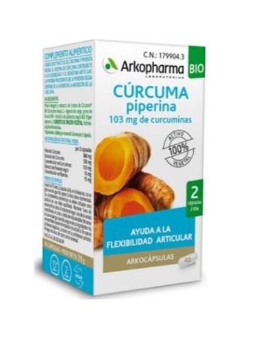 ARKOCAPSULAS CURCUMA BIO 40 CAPSULAS