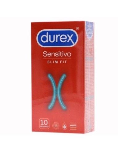 DUREX SENSITIVO SUAVE SLIM FIT 10U