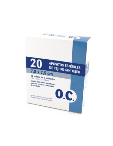 COMPRESA ESTERIL OC TEJIDO S/TEJ 7,5X7,5