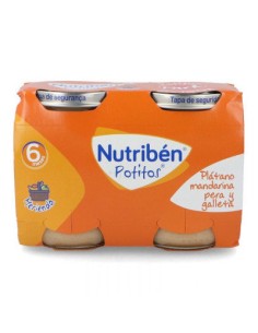 NUTRIBEN POT PLAT MAND PERA GALLET 2X190